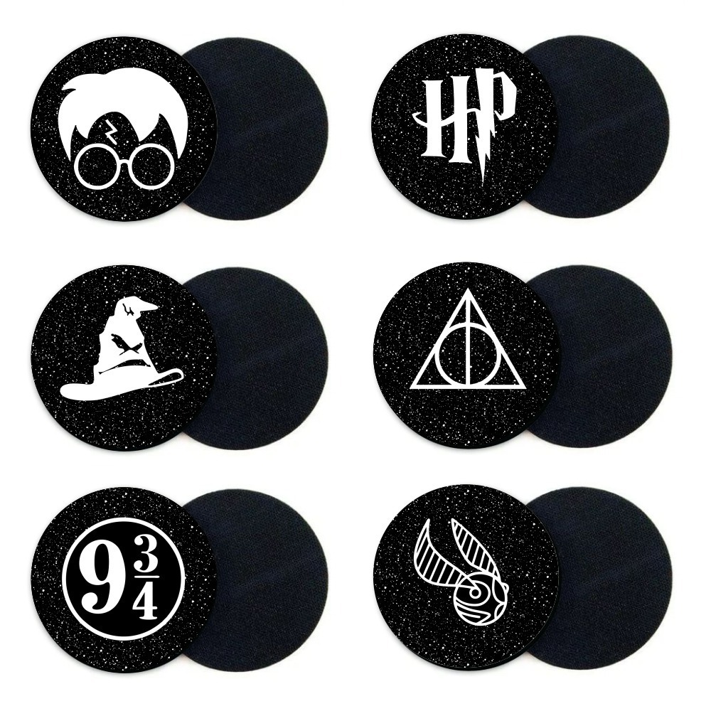 6 Porta Copo Harry Potter Descanso De Copo Presente