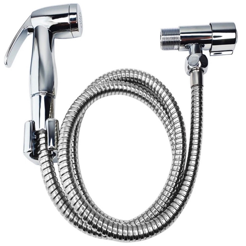 Ducha Higiênica Cromada 100% Completa Luxo Metal Inox