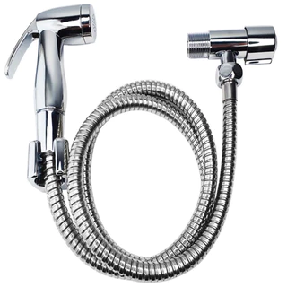 Ducha Higiênica Cromada 100% Completa Luxo Metal Inox