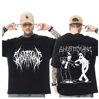 Camiseta Estilo de Rua Ghostemane, Algodão