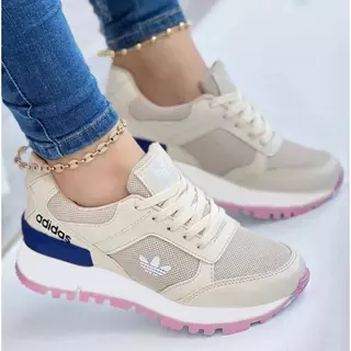 Tênis Casual Feminino Varias Cores Branco/Preto/Bege/Goiaba 34 ao 39 Promoção