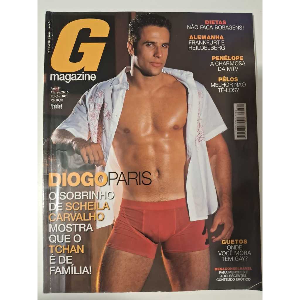 Revista G Magazine Diogo Paris | Shopee Brasil