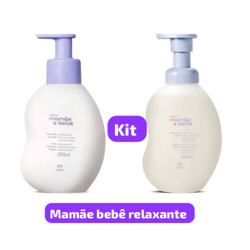 MAMÃE BEBÊ RELAXANTE KIT (Sabonete em Espuma de Banho e Hidratante ...