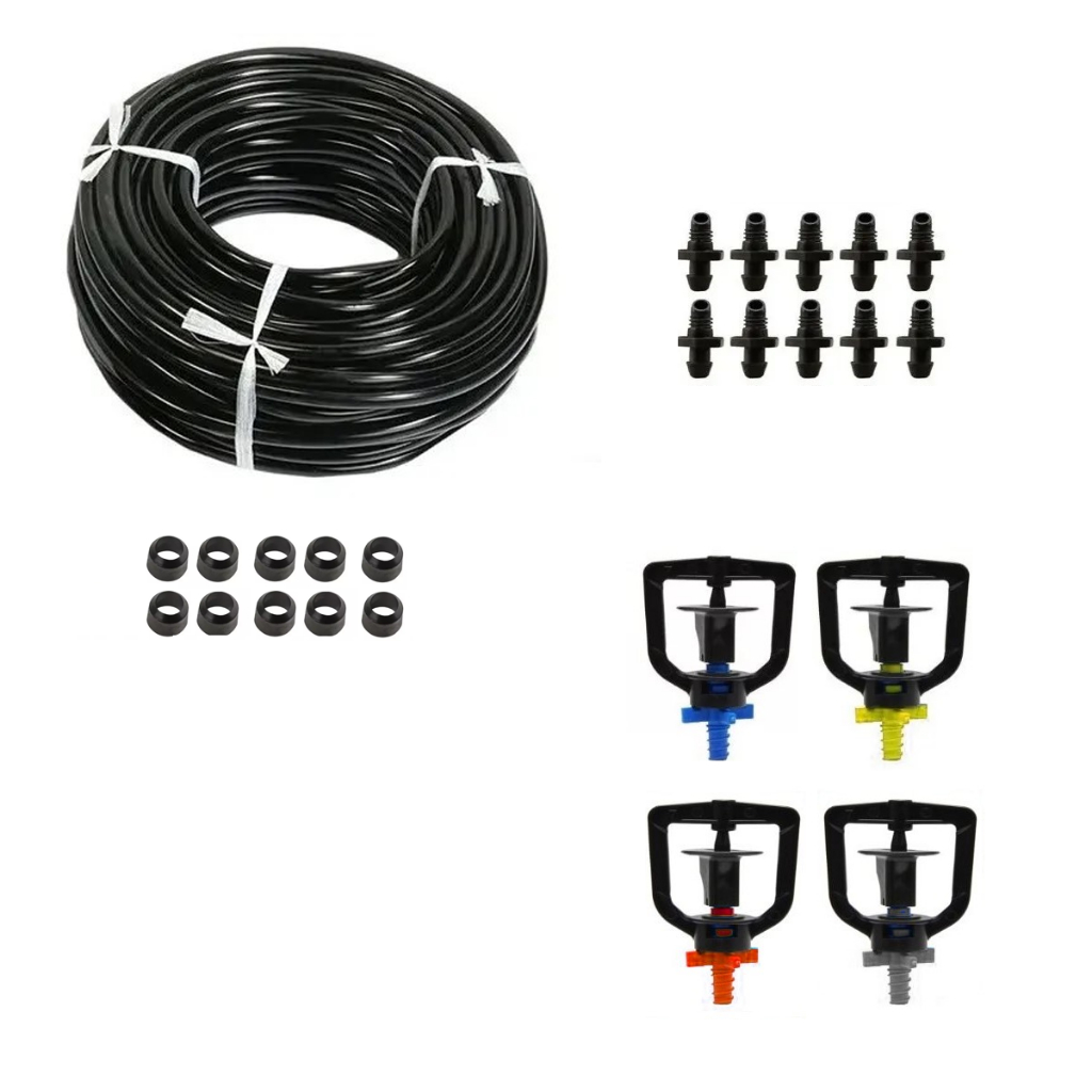 Micro Aspersor Bailarina Com Conector e Microtubo 10 Unidades