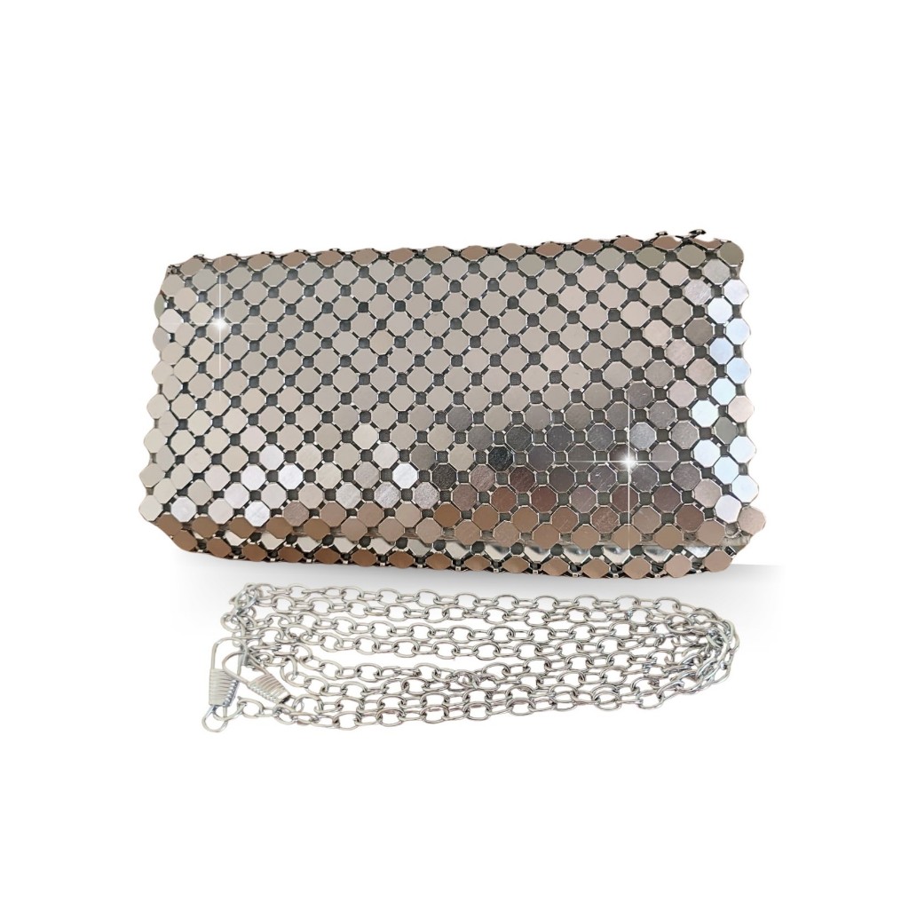 Clutch LANGAK FESTA shops Silver