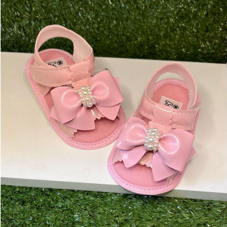 Sandalia de bebe infantil sapatinho verniz menina batismo recém nascido ...