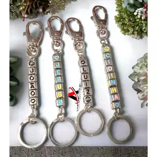 Chaveiro Personalizado Montado Letras de Metal Modelo Dado em Oferta na Shopee