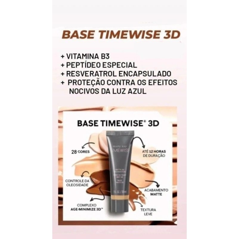 base 3D time wise | Shopee Brasil
