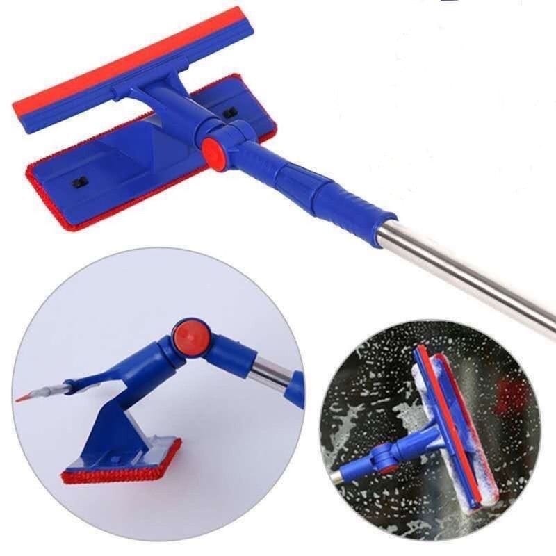 Rodo Mágico Limpa Vidro E Janelas Extensível Esponja 2 Em 1