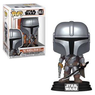 FUNKO POP STAR WARS THE MANDALORIAN WITH DARKSABER 663 NOVO ORIGINAL em Oferta na Shopee
