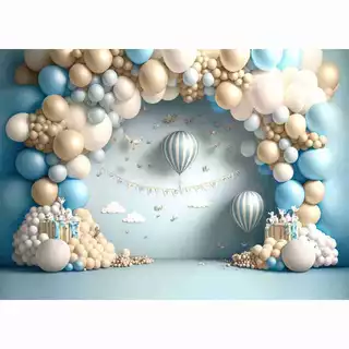 Fundo Fotográfico Cenário Smash The Cake Azul Horizontal 2,20 largura x 1,50 altura