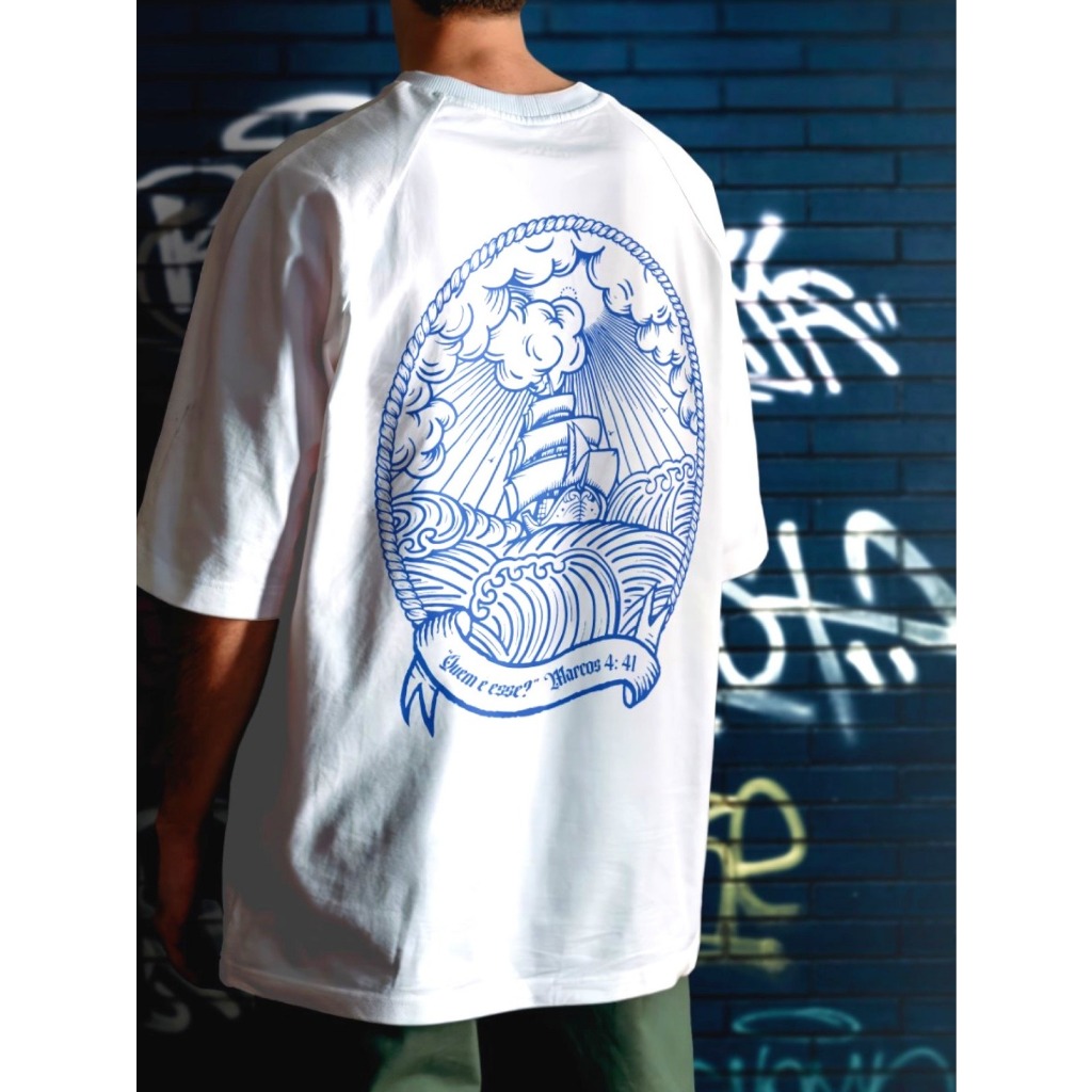 Camiseta oversized strett wear | Shopee Brasil