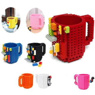 Caneca Lego Bloco Plasticos Montar 3d 420ml