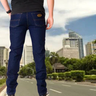 Calça Tradicional Jeans Masculina Envio Imediato Plus Size Preta e Azul Escuro