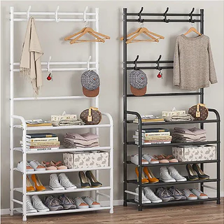Sapateira Vertical Organizadora Multiuso Pares Prateleira 04 Divisórias Calçados Bolsas Grande