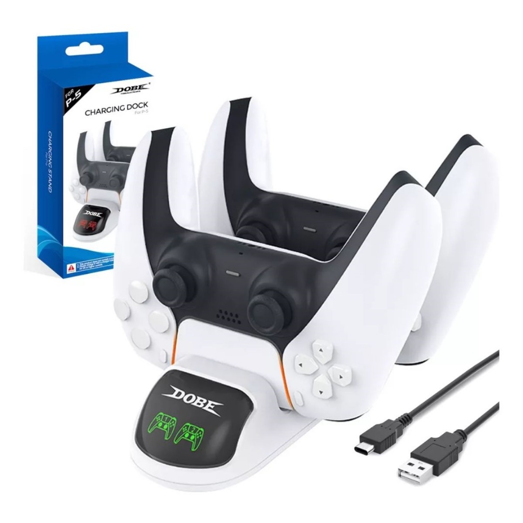 Carregador Duplo Dock Compatível Controle Ps5 Playstation 5 - TP5-0506