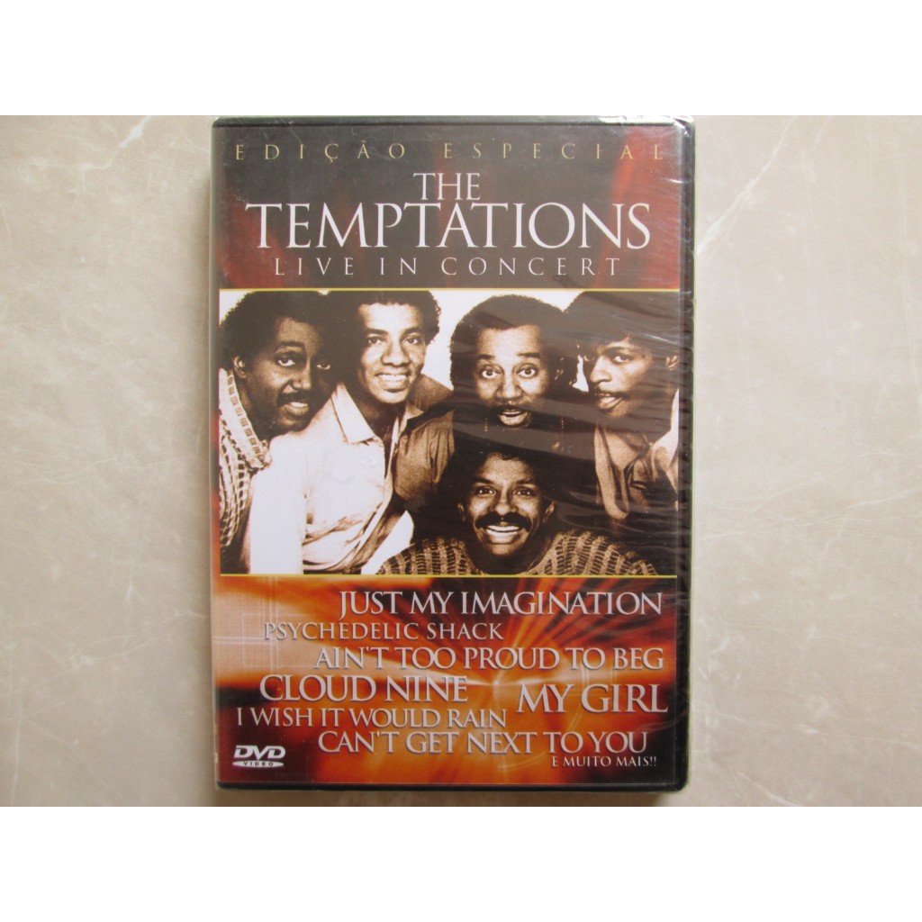 DVD - THE TEMPTATIONS / Live In Concert / LACRADO / Edição Especial ...