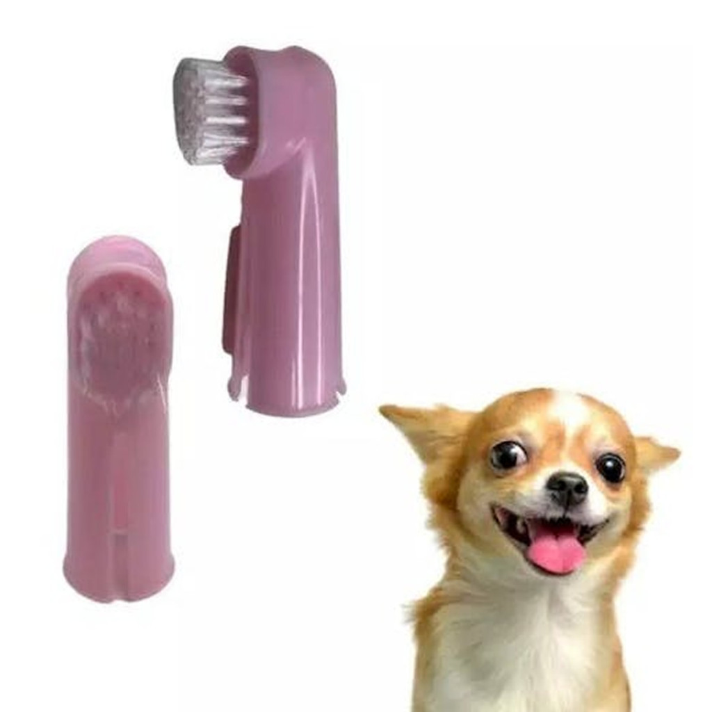 Escova de Dente para Cachorro e Gato higiene bucal | Shopee Brasil