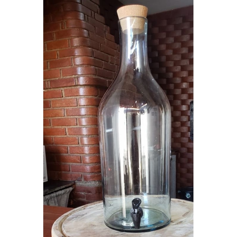 Garrafão vidro 15 litros para bebidas cachaça wisky Licor suco | Shopee ...