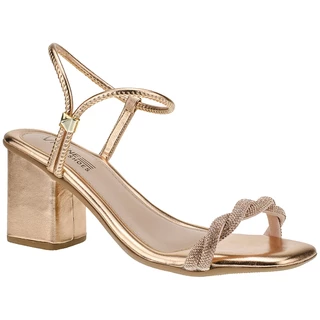 Sandália Feminina Vitrine  Salto Baixo Bloco Quadrado Moda Tendência em Oferta na Shopee