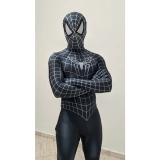 Fantasia Cosplay Homem Aranha Tobey Venom Filme versões Para Festas Eventos e Carnaval