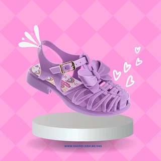Sandália Baby Infantil Laço Feminina Strass Charmosinha Chic Baby Boneca Percata Confortavel Flexivel Rasterinha Antiderrapante Moda Menina Princesa Linda Escola Dia A Parque Laceia Facil Alça Ajustavel