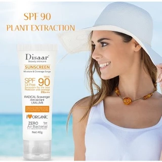Protetor solar à prova d'água Loção protetora solar para o braço do rosto Produtos para o cuidado da pele Spf90 + 40g