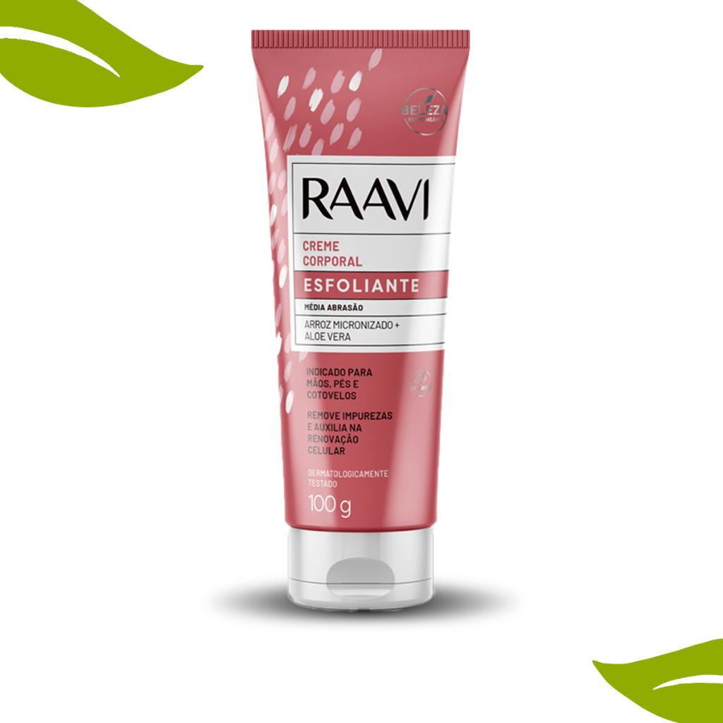 Imagem do produto Creme Esfoliante de Arroz Raavi 100g Média Abrasão - Promo Especial