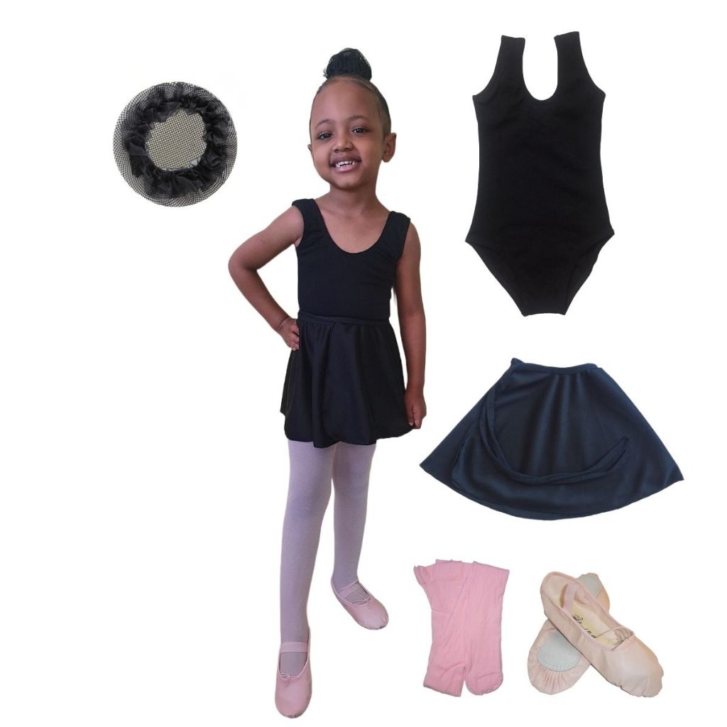 Roupa de Ballet infantil com Collant sem Manga uniforme completo de ...