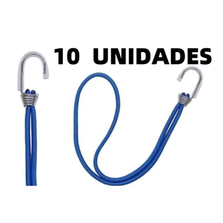 Kit 10 Elasticos Extensor Borracha p/ Caminhão Carreta AZUL
