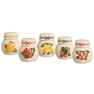 Pote De Cerâmica Esmaltada Decoração Cozinha Armazenamento