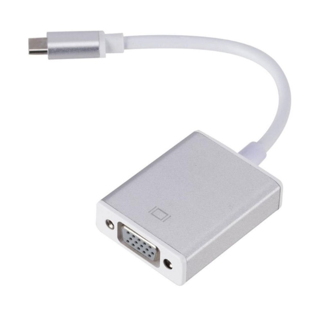 Cabo Conversor de USB-C Para VGA 1080P - Plug And Play