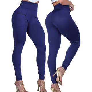 CALÇA FEMININA BOLSO ZIPER CINTURA ALTA do 34 ao 60