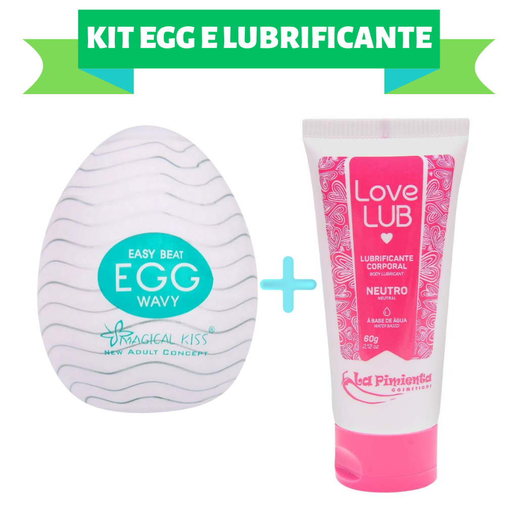 Kit Egg Lubrifik Ovo Masturbador Masculino Lubrificante Love Lub Gel 60g Shopee Brasil 6772