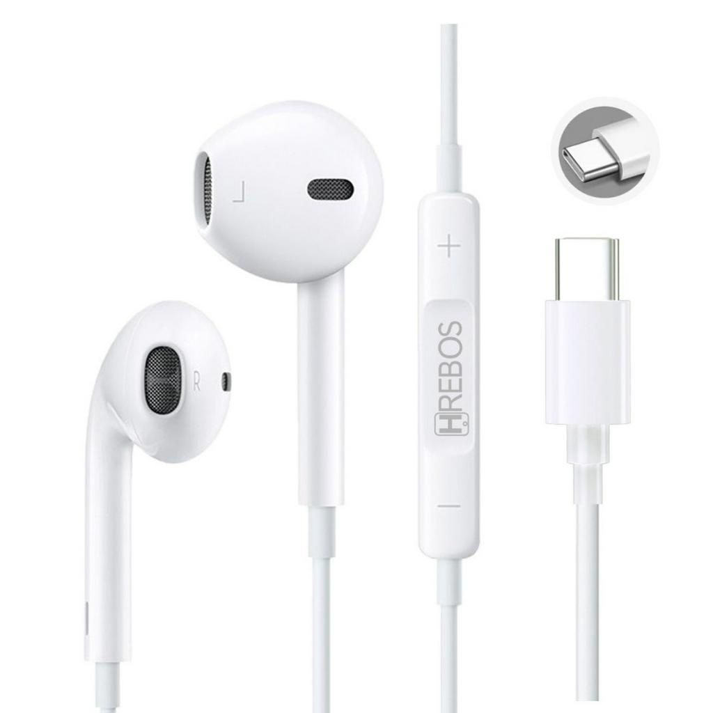 Fone De Ouvido Tipo C USB-C Som Alta Qualidade c/ Microfone Original ...