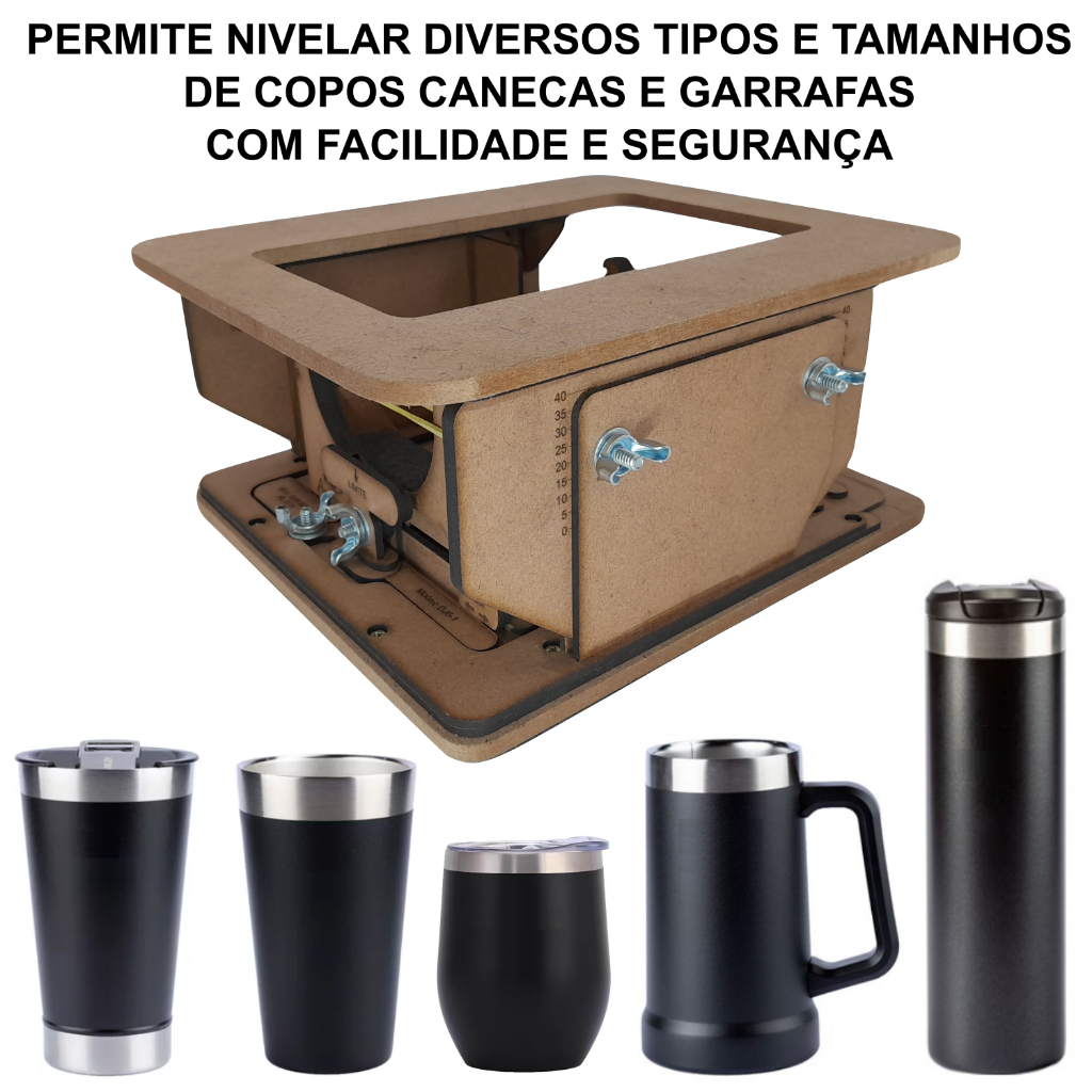 Base Para Copos Nivelamento Gravadora Daja J6