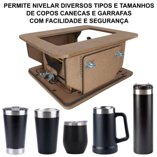 Base Para Copos Nivelamento Gravadora Daja J6