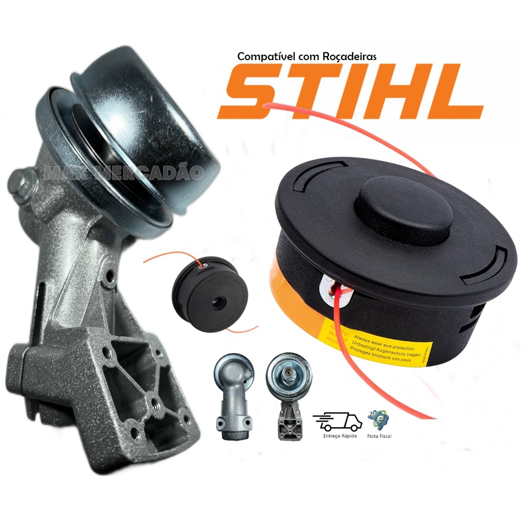Ponteira Transmissão para Roçadeira Stihl Fs160 Fs220 E Carretel Fio Nylon  Automático | Shopee Brasil