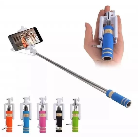 Pau De Selfie Retrátil De Mão P/ CelularMini Monopod