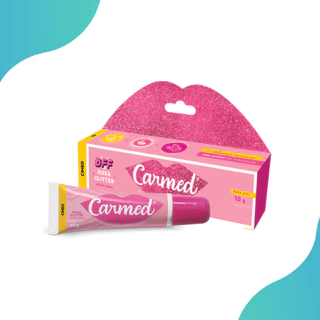 Hidratante Labial Carmed BFF Rosa Glitter 10g