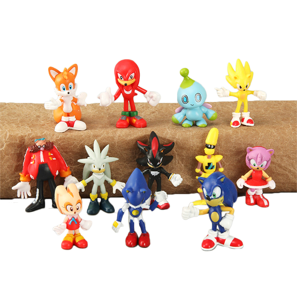 Kit Bonecos Action Figure Cole O Serie Sega Sonic Cm Shopee Brasil