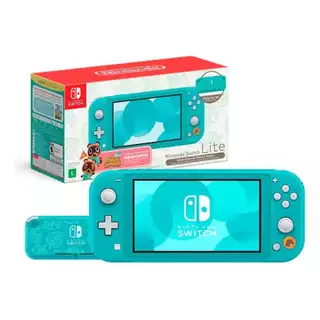 Console Nintendo Switch Lite Animal Crossing New Horizons - Turquesa Nacional Lacrado Pronta Entrega