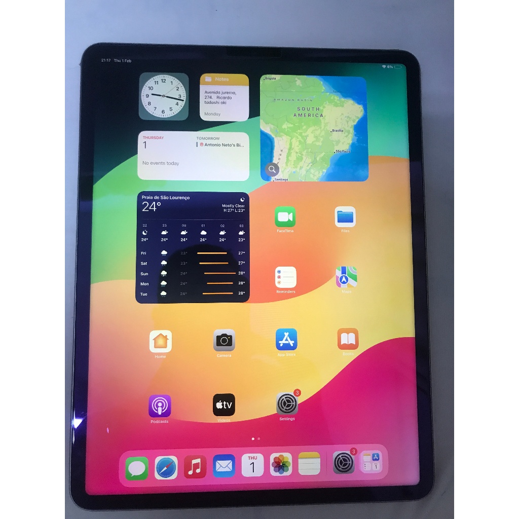 Ipad Pro 12,9" (6th Generation) (A2436) + Apple Pencil (2ª Geração) + Magic Keyboard