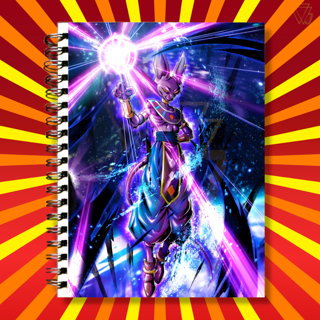 Adesivo Para Capa de Caderno Anime Dragon Ball Bills Top Excelente ...