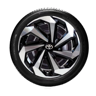 Kit 4x Calotas Spider Aro 14/15 Toyota Etios Corolla Yaris + Emblema Resinado