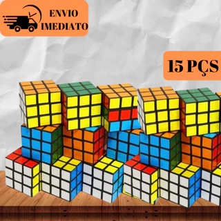 Kit 10/15/20/25/30/35 Cubo Mágico Pequeno 5 x 5 x 5 Cm Clássico De Exercitar a Mente Para Adultos e Crianças em Oferta na Shopee