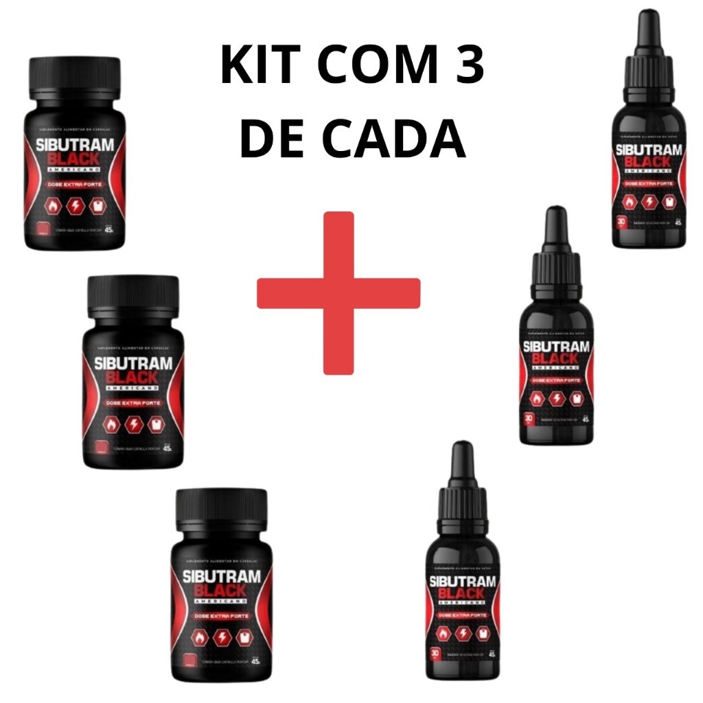 Sibutram Black Americano Original Do Laboratório 3 de cada | Shopee Brasil