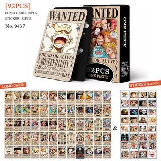 Anime 60pcs/box com 32pcs adesivo One Piece Photocard Pronto Para Ser Cartão LOMO Postal De Coleção