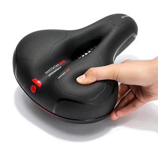 Selim Vazado Anatômico Gel Conforto Bike MTB Fita Refletiva