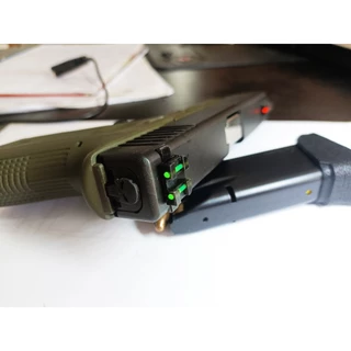 Customização PT Glock Alça e massa Fibra